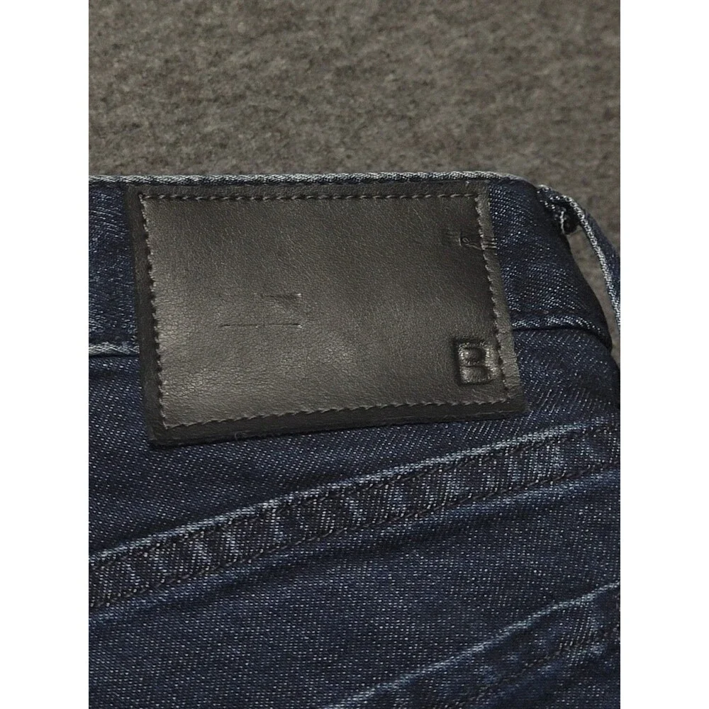 Bonobos 34/36 straight denim jeans stretch pockets zip button ribcage